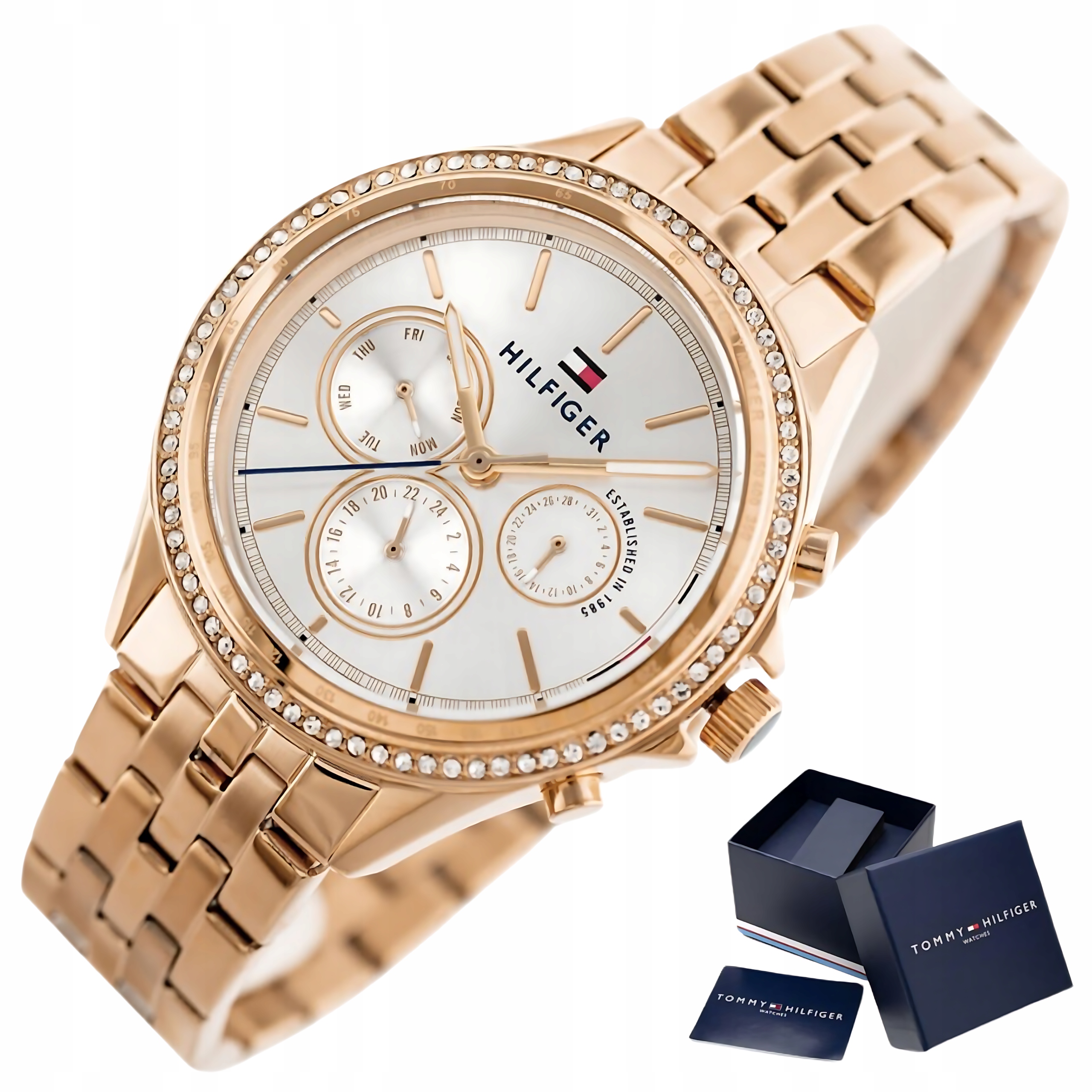 Dámské hodinky Tommy Hilfiger 1781978 Ari Rose Gold Vodotěsné WR30 Box