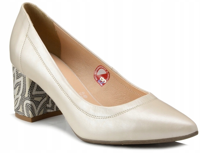 

Czółenka buty damskie Bioeco 5841 skórzane 38