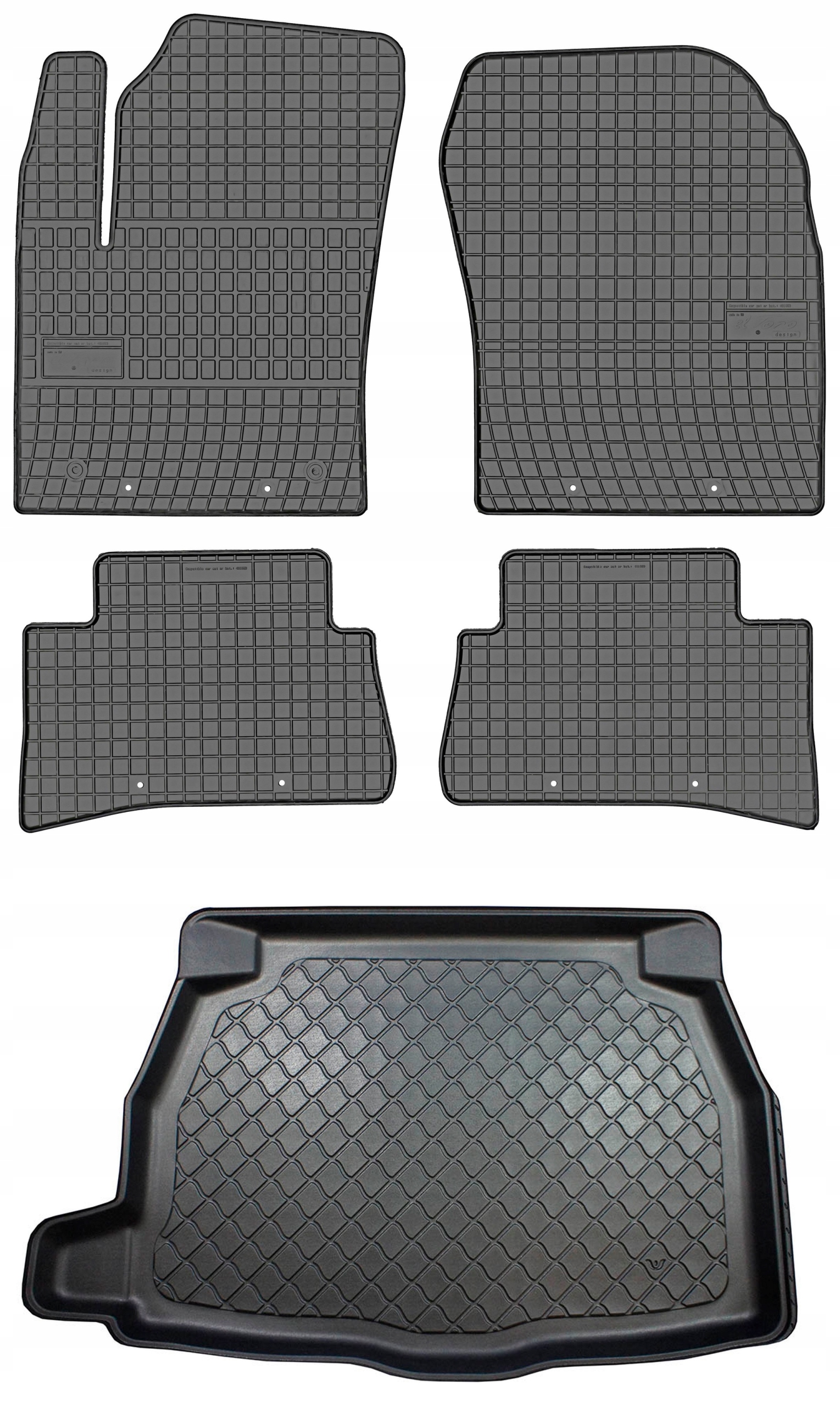 Toyota C-hr Suv od roku 01.2017 Set Koberce batožinový priestor