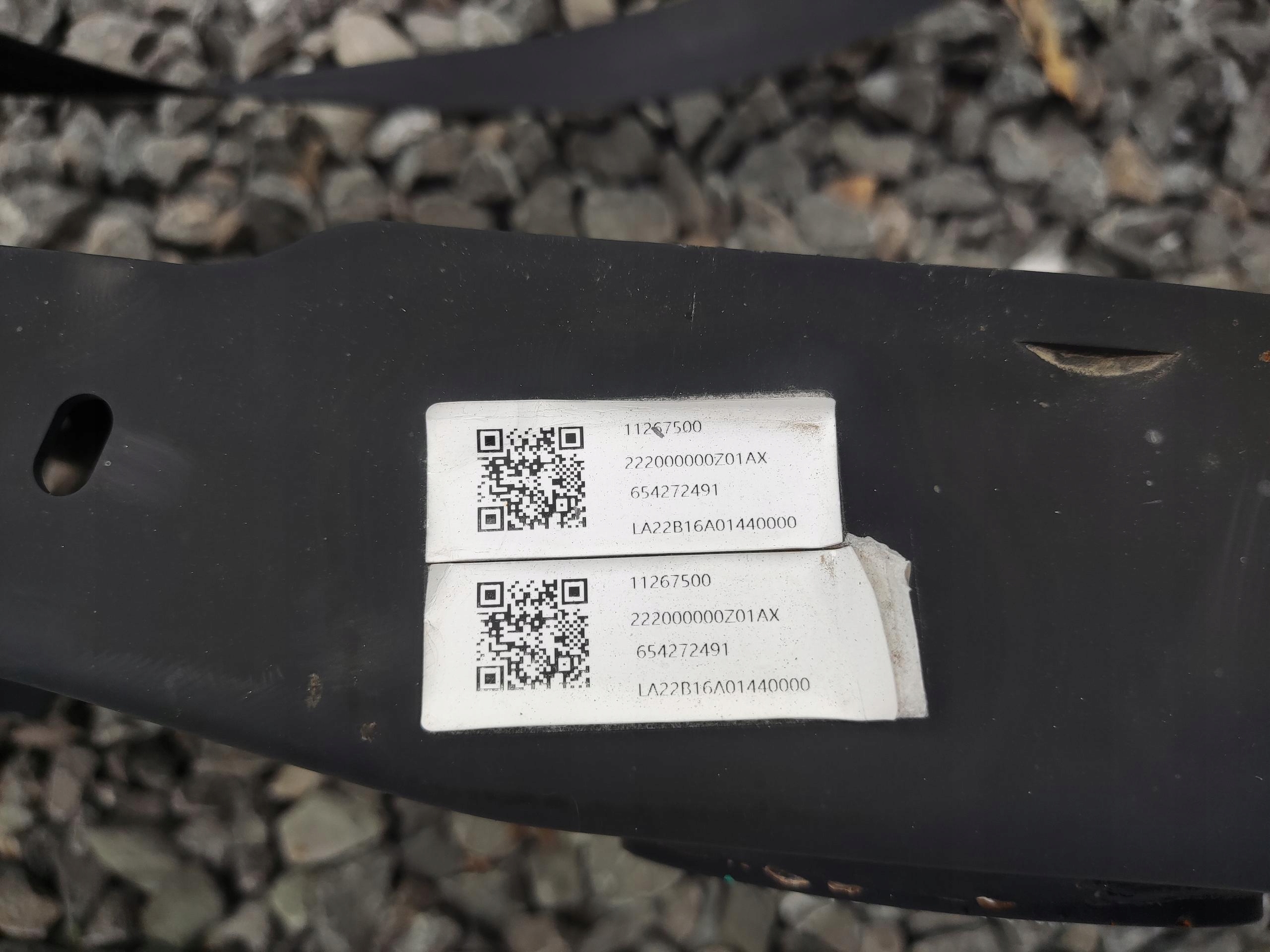 axle beam axis sider rear part rear springing MG 4 MG4 2022-2025 11267500