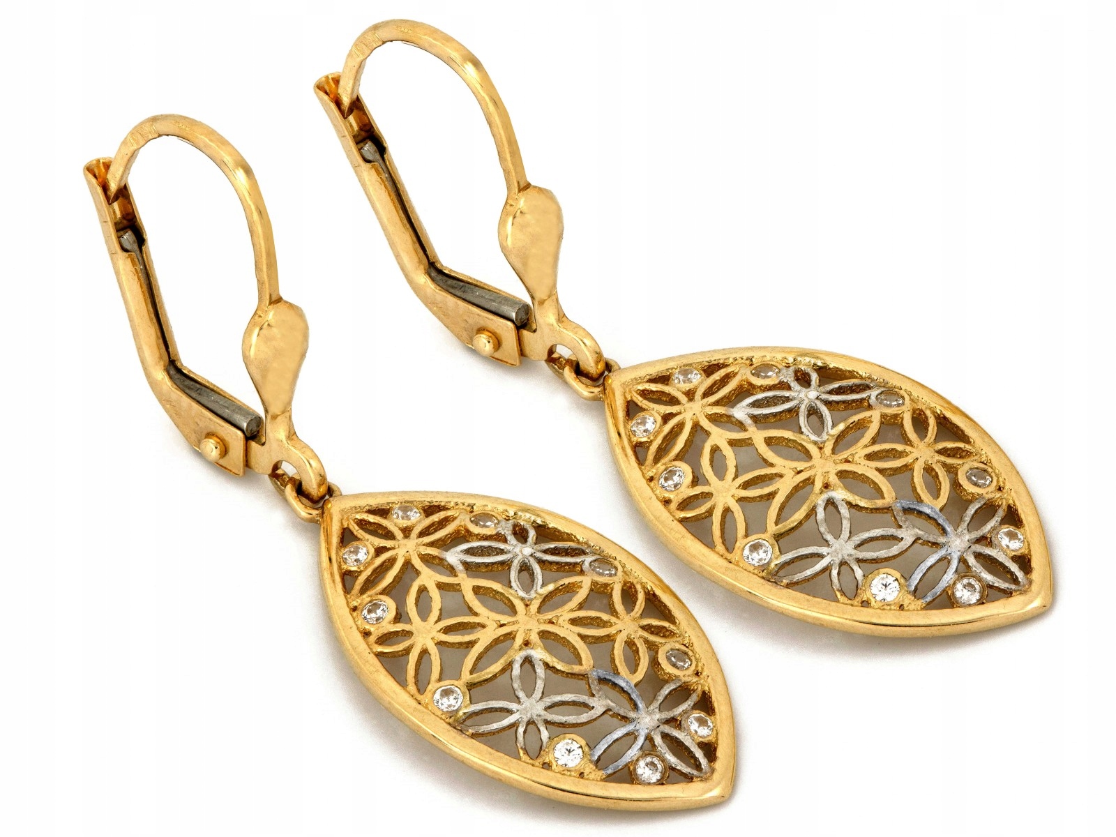 Dámské náušnice ze zlata 585 14k, stylové