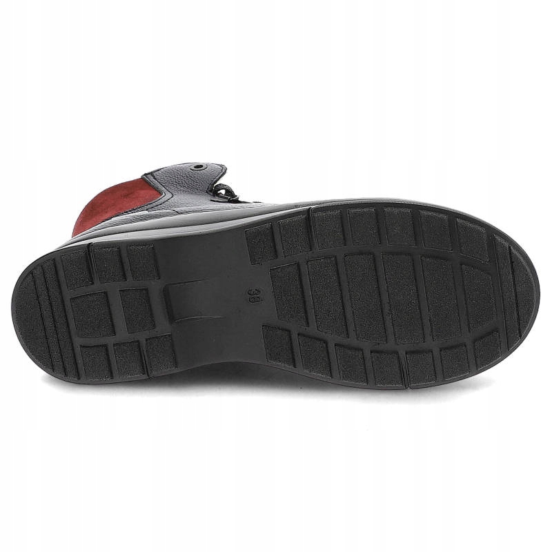 Granatowe Trzewiki Pollonus Ocieplane Buty Damskie Rozmiar 36