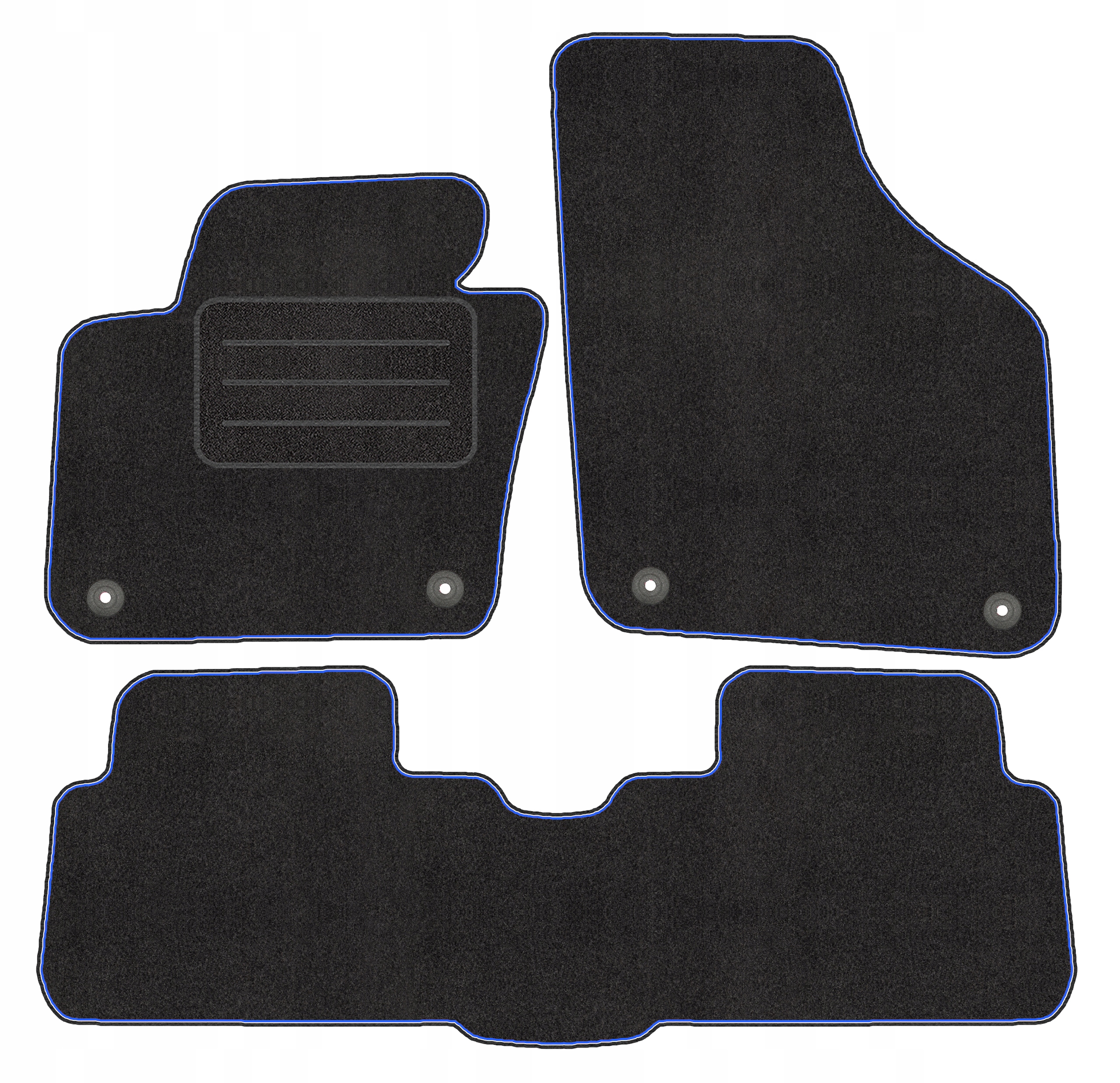 Polyamidové velúrové rohože pre Volkswagen Sharan II