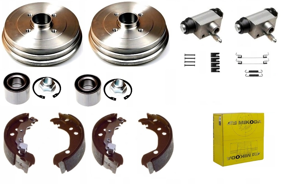 Bubny čelisti válce Renault Clio III Modus Zadní Sada