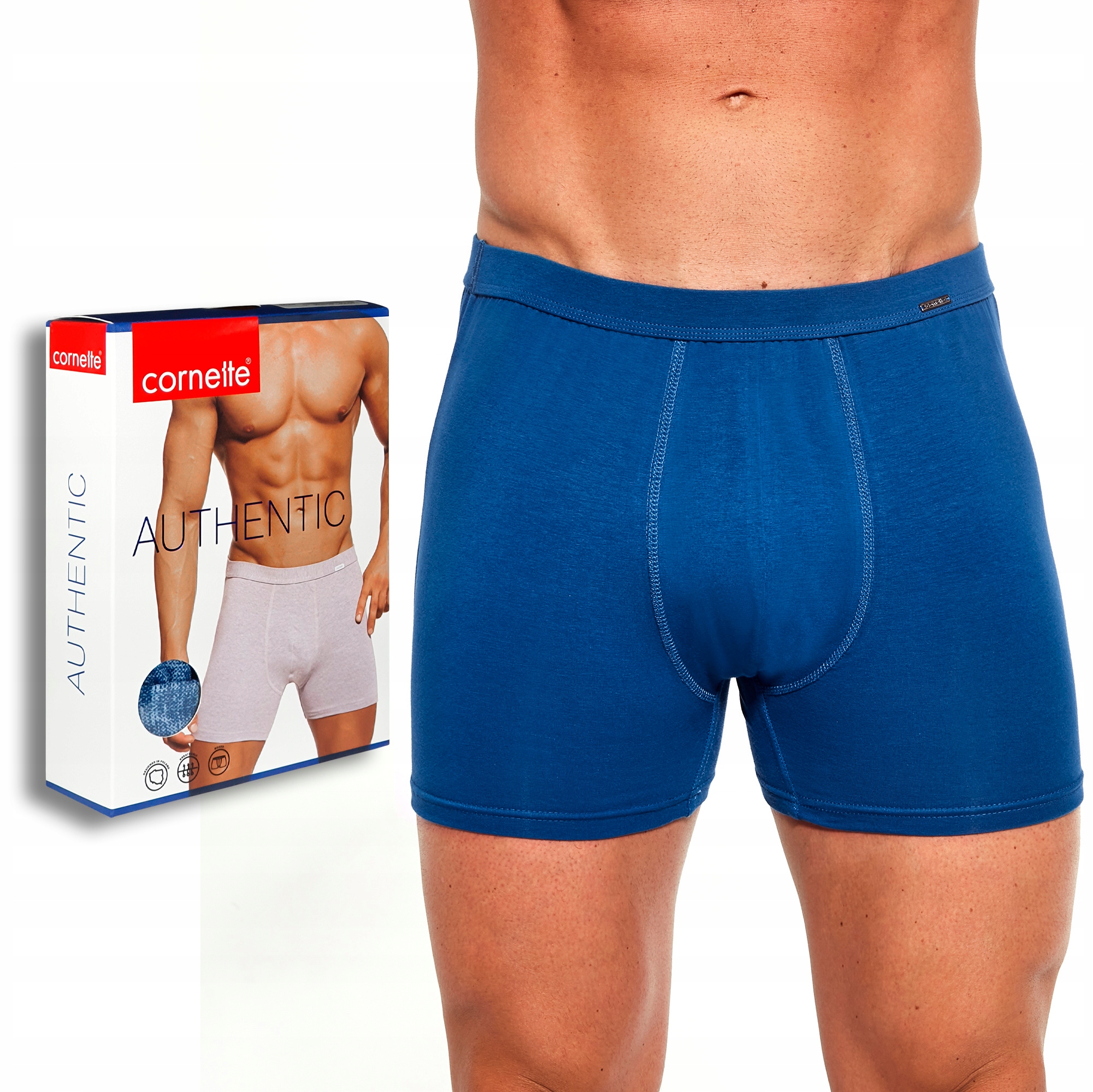 

Bokserki Cornette Authentic Boxer cobalt - M