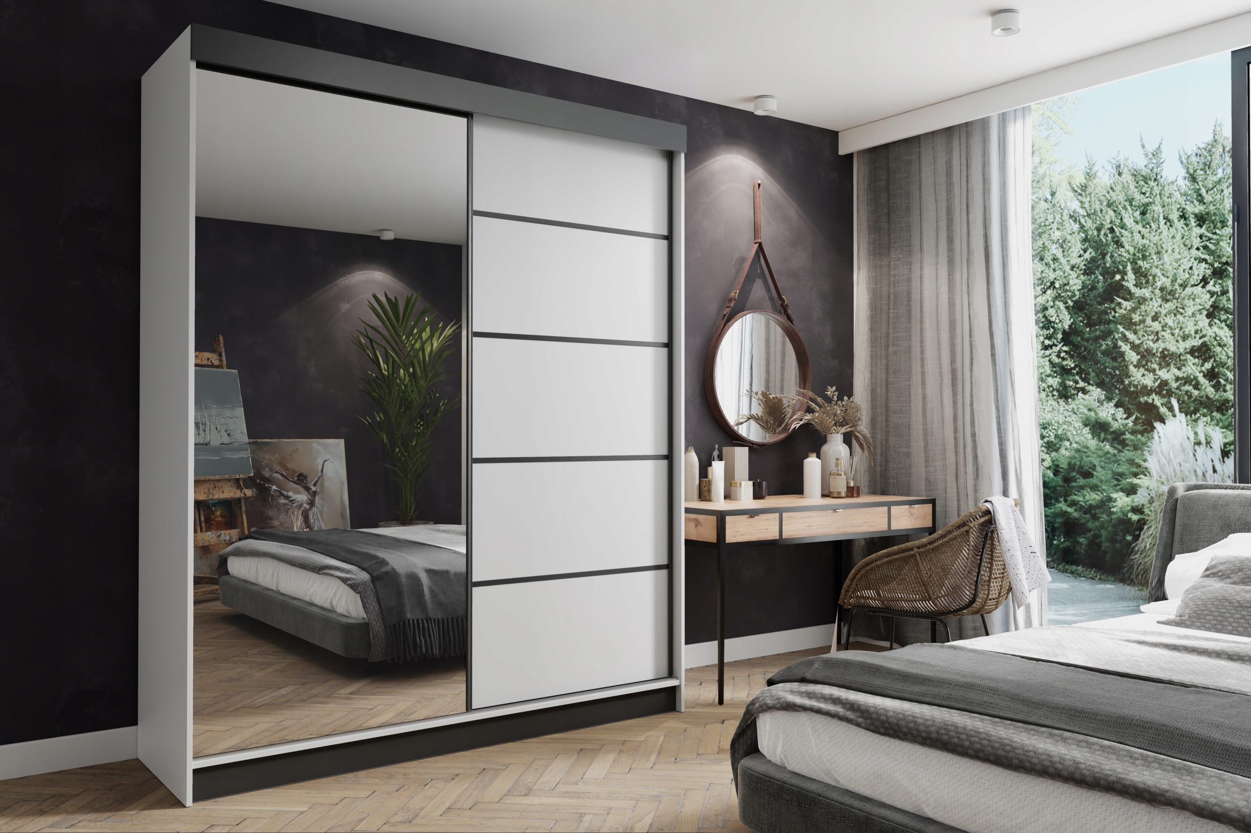 Moderní Skříň Mona 150 cm