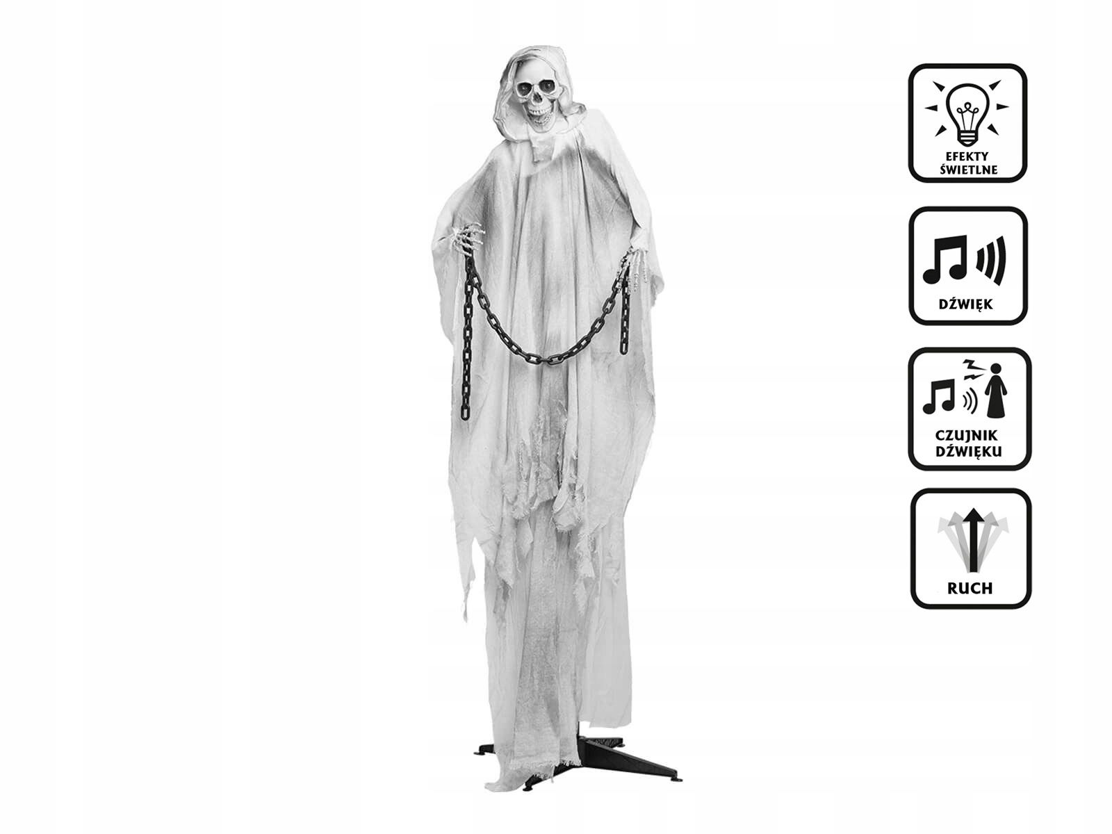 Dekorácia Duch v reťaziach 190 cm Halloween