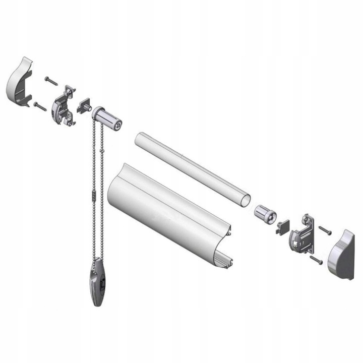 MECHANIZM HAMULEC NAPĘD DO ROLET W KASECIE PAKIET MONTAŻOWY BESTA LEWY Marka Besta