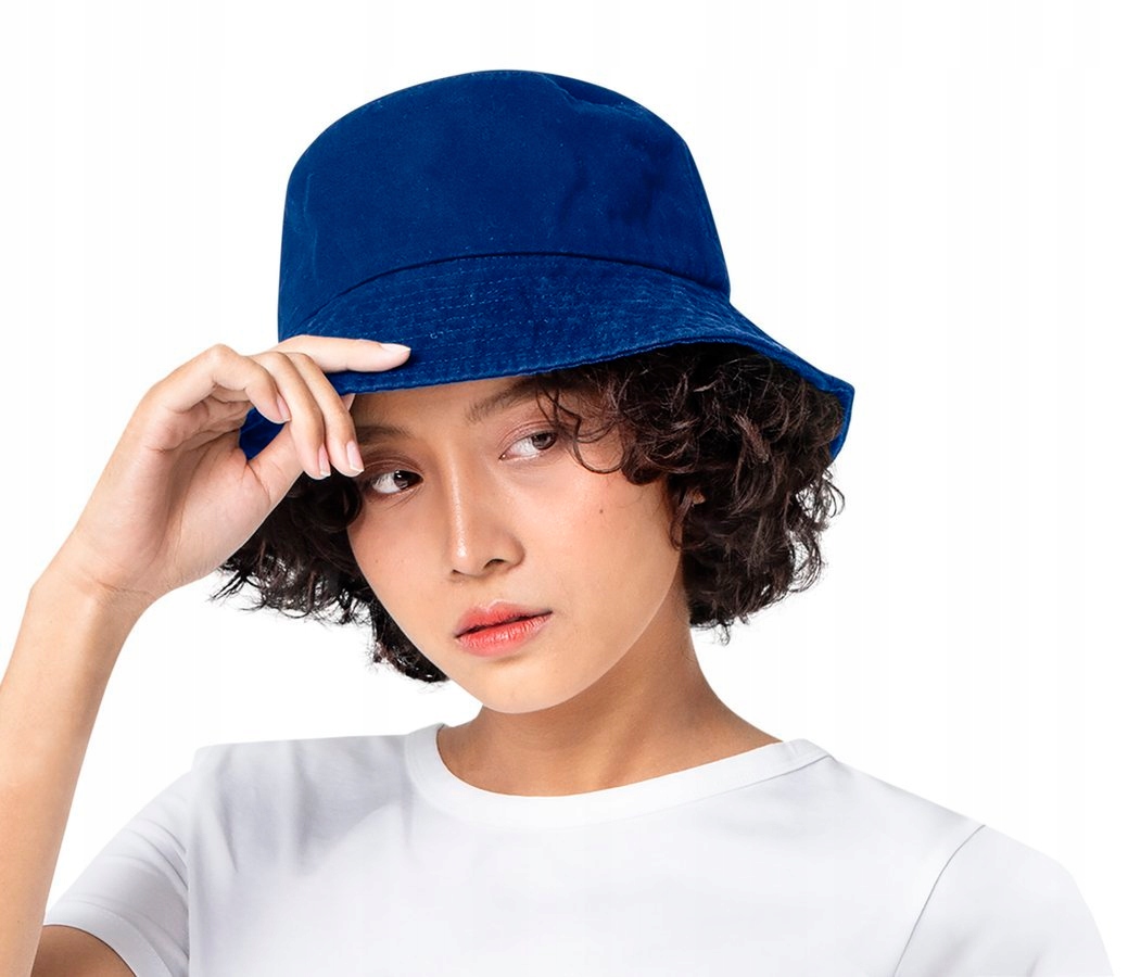 

Kapelusik kapelusz Wygodny czapka bawełna chabrowy