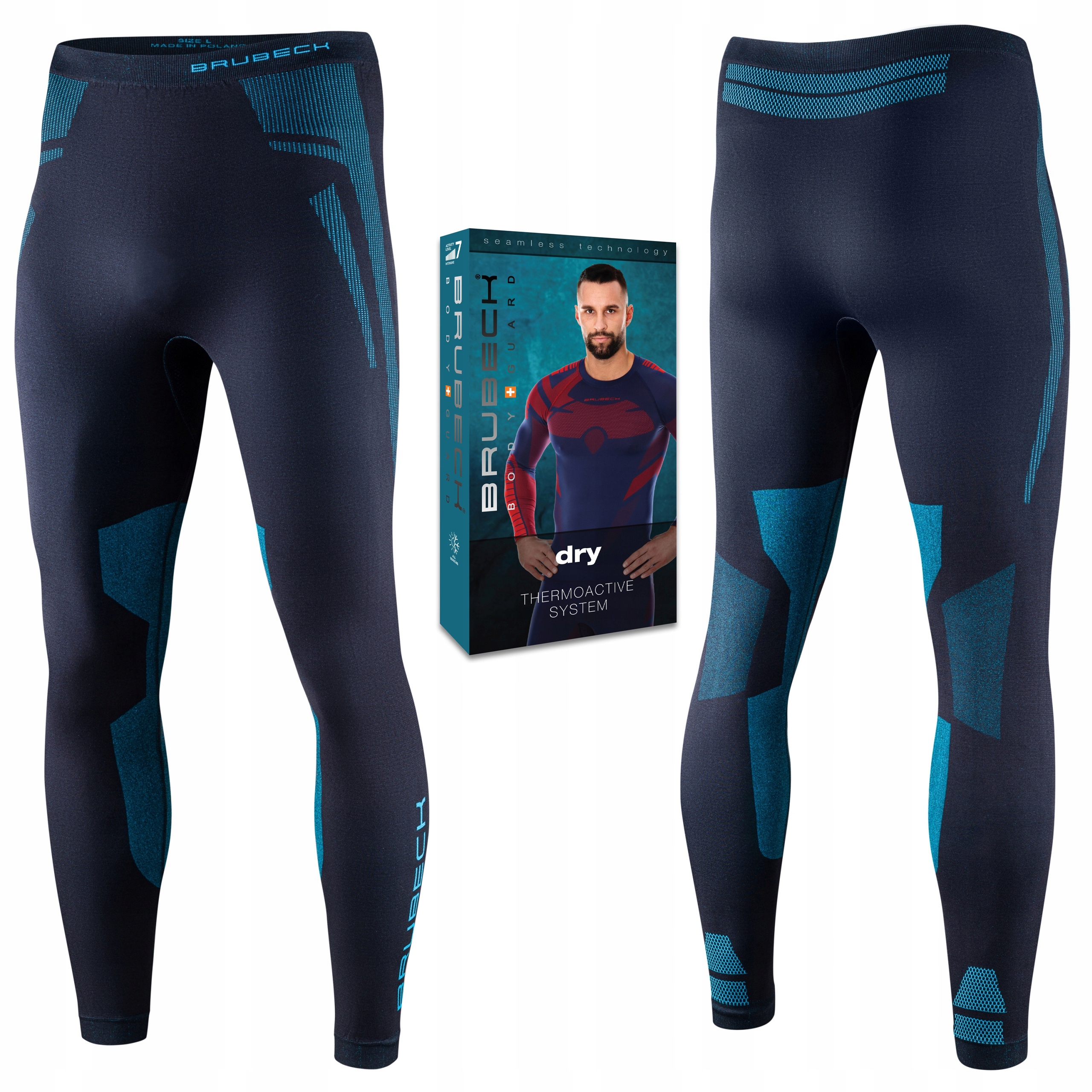 Pánské Termoaktivní kalhoty Brubeck Dry sportovní, Rychleschnoucí XXL