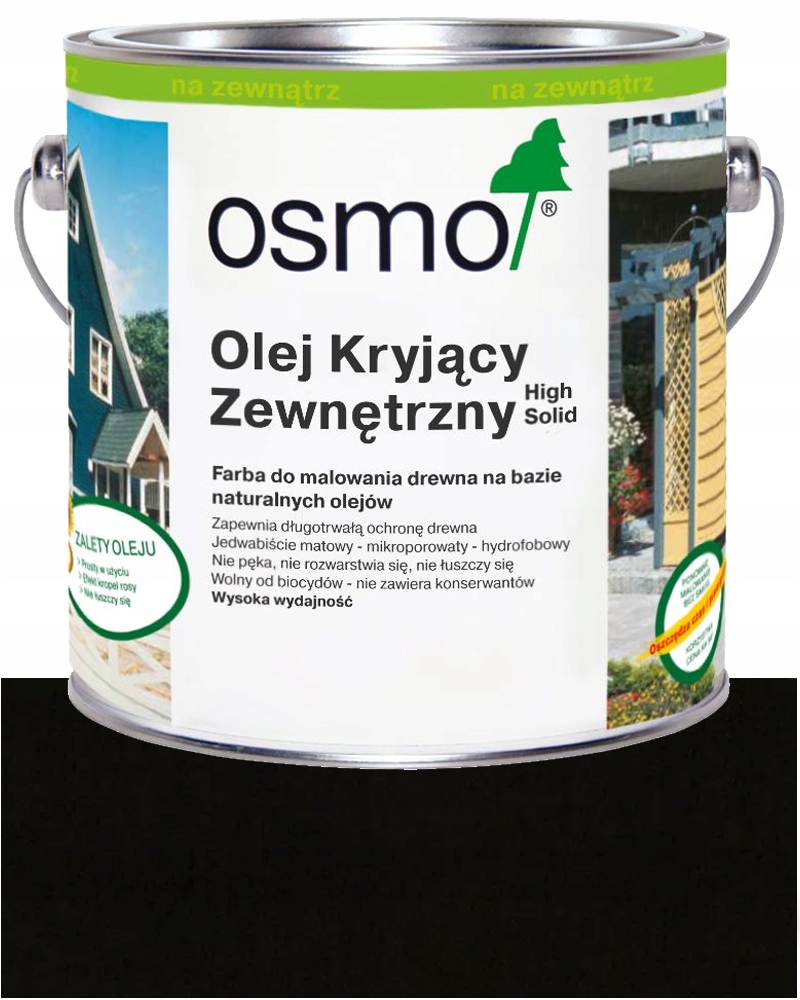 Osmo Olej Kryjący Zewnętrzny do Fasad Okien Mebli 2703 Ciemny Szary 0,75L