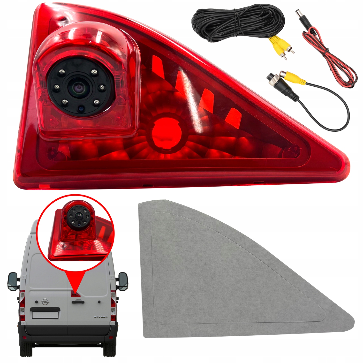 Hd couvací kamera do autobusu Opel Movano 2010-2016 6x Ir IP68 Night Vision