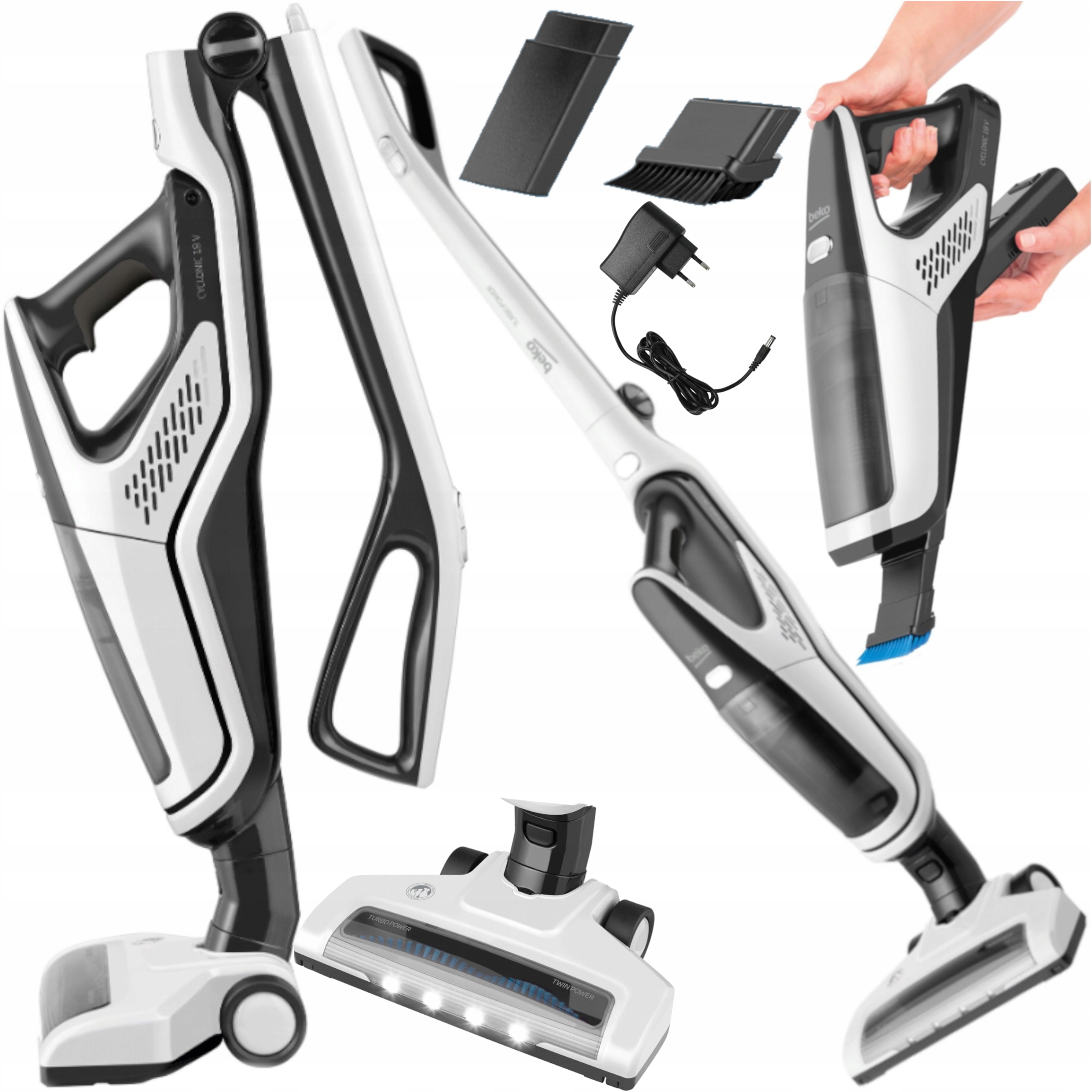 Bezdrôtový Vertikálny Vysávač Beko 3v1 Ručný VRT618 Filter Hepa