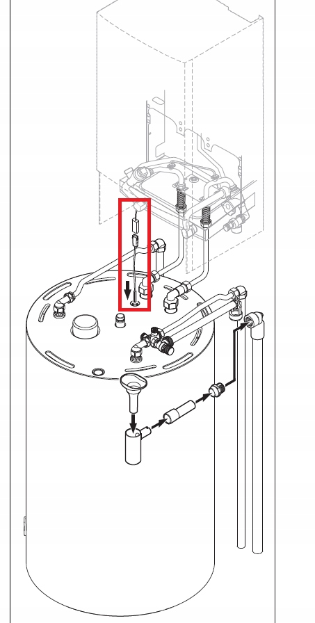 Vaillant czujnik temperatury w zasobnika C.W.U Marka Vaillant
