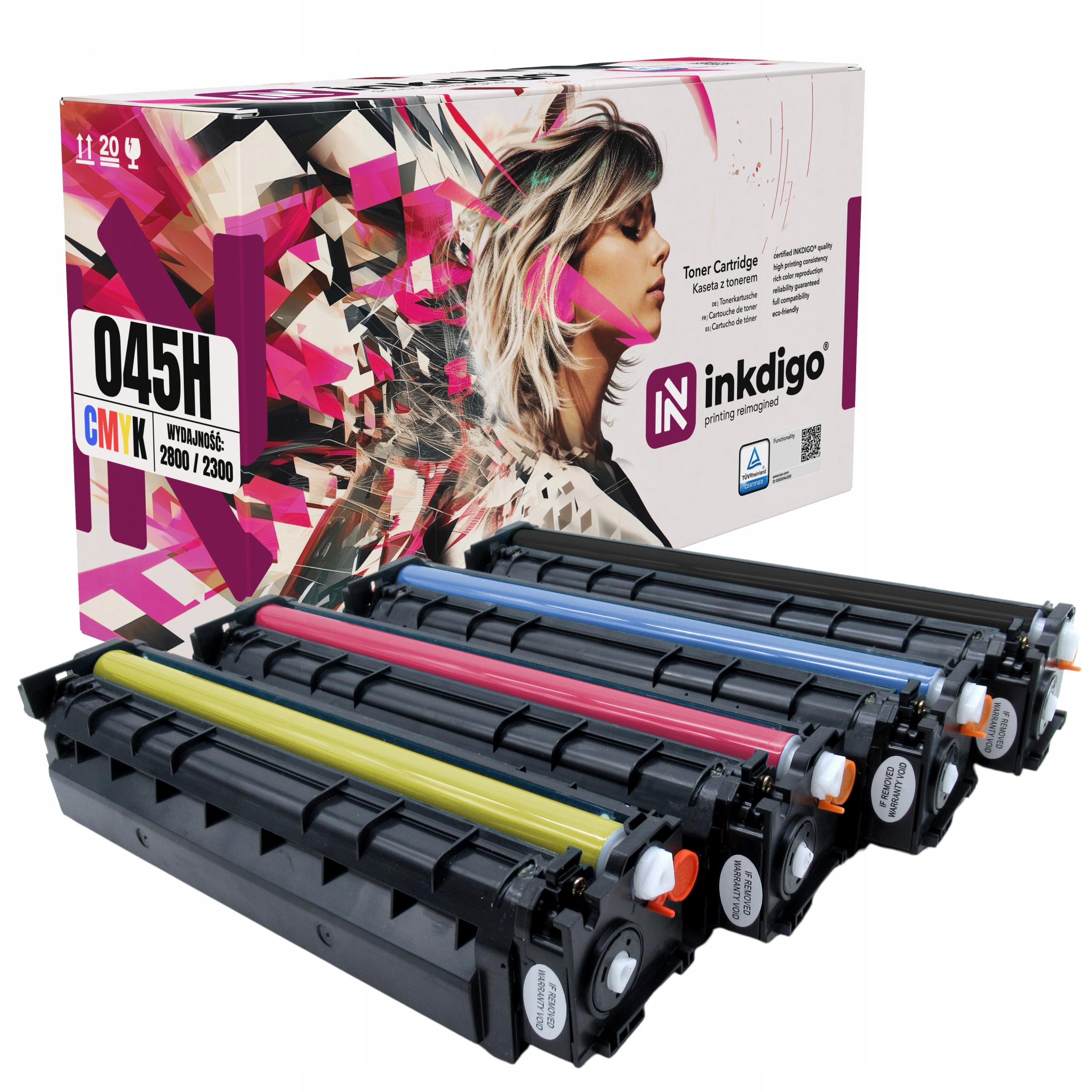 4x Toner Do Drukarki Canon MF635CX LBP613CDW MF635 Toner Canon CRG045