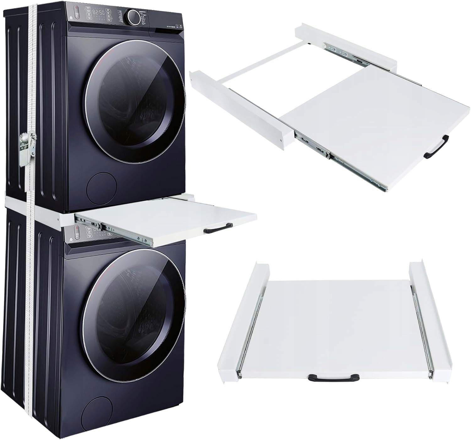 Uniwersalny Łącznik Pralki I Suszarki 60 CM Z Wysuwaną Półką Stabilny