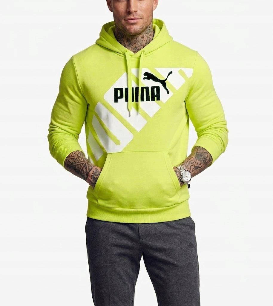 3423 Pánská Mikina Puma Klokanka S Kapucí Sportovní Bavlna 2XL