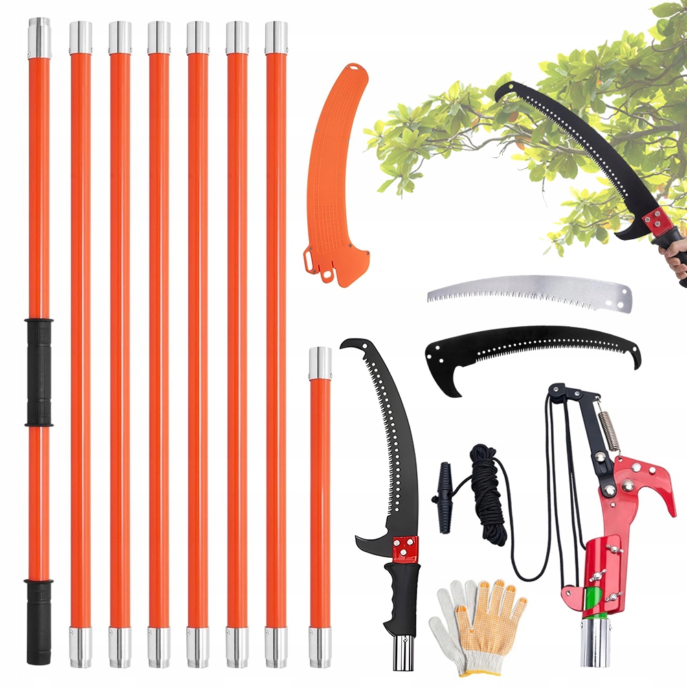 Piła Teleskopowa Sekatorem Pił Do Przycinania Drzew 2-8M Wymienne Ostrza
