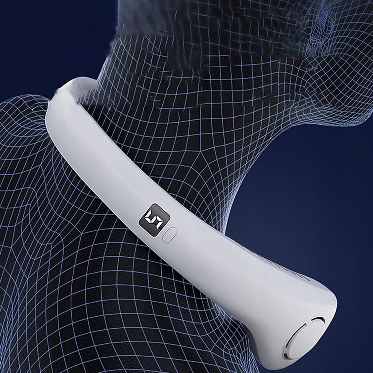 WENTYLATOR WIATRAK NA SZYJĘ PRZENOŚNY KLIMATYZATOR BEZPRZEWODOWY 5 PRĘDKOŚĆ Model 6HG0910WH12