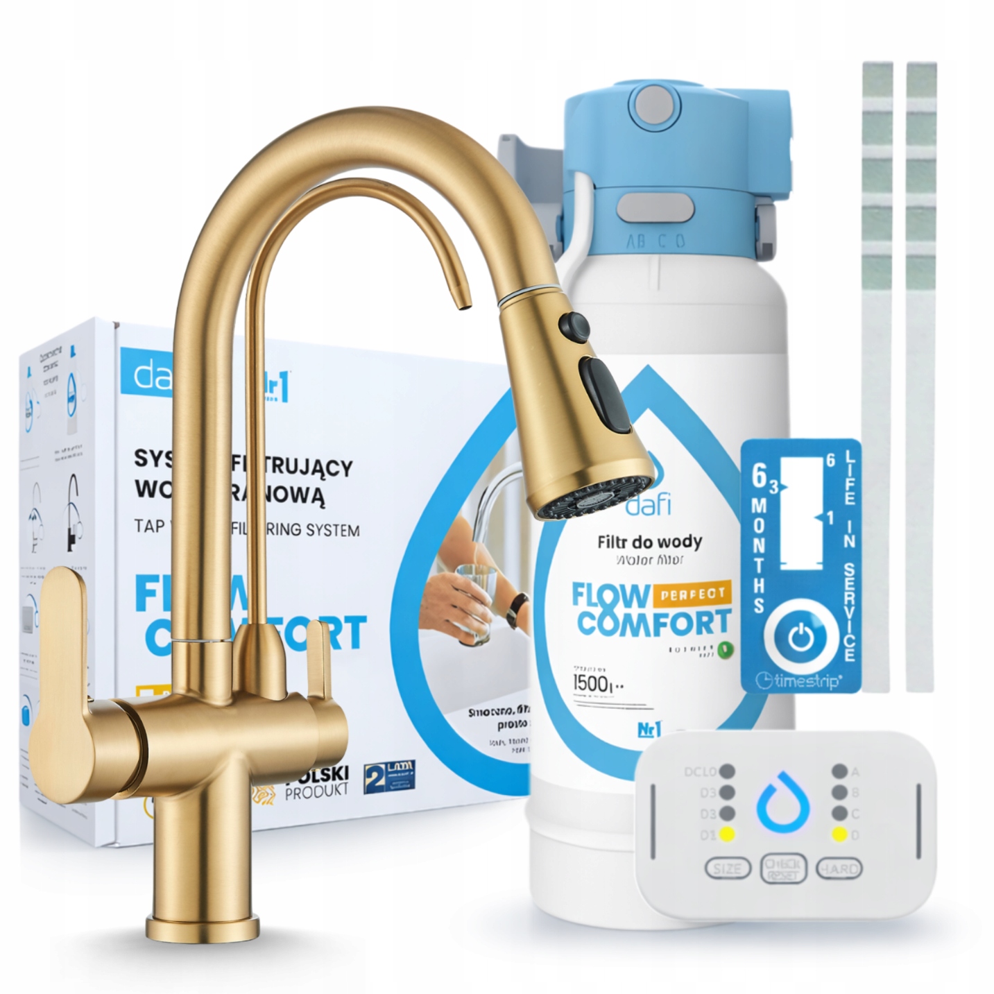 Filtr Pro Úpravu Vody Dafi Flow Comfort D-1 A Vytahovací Sprcha