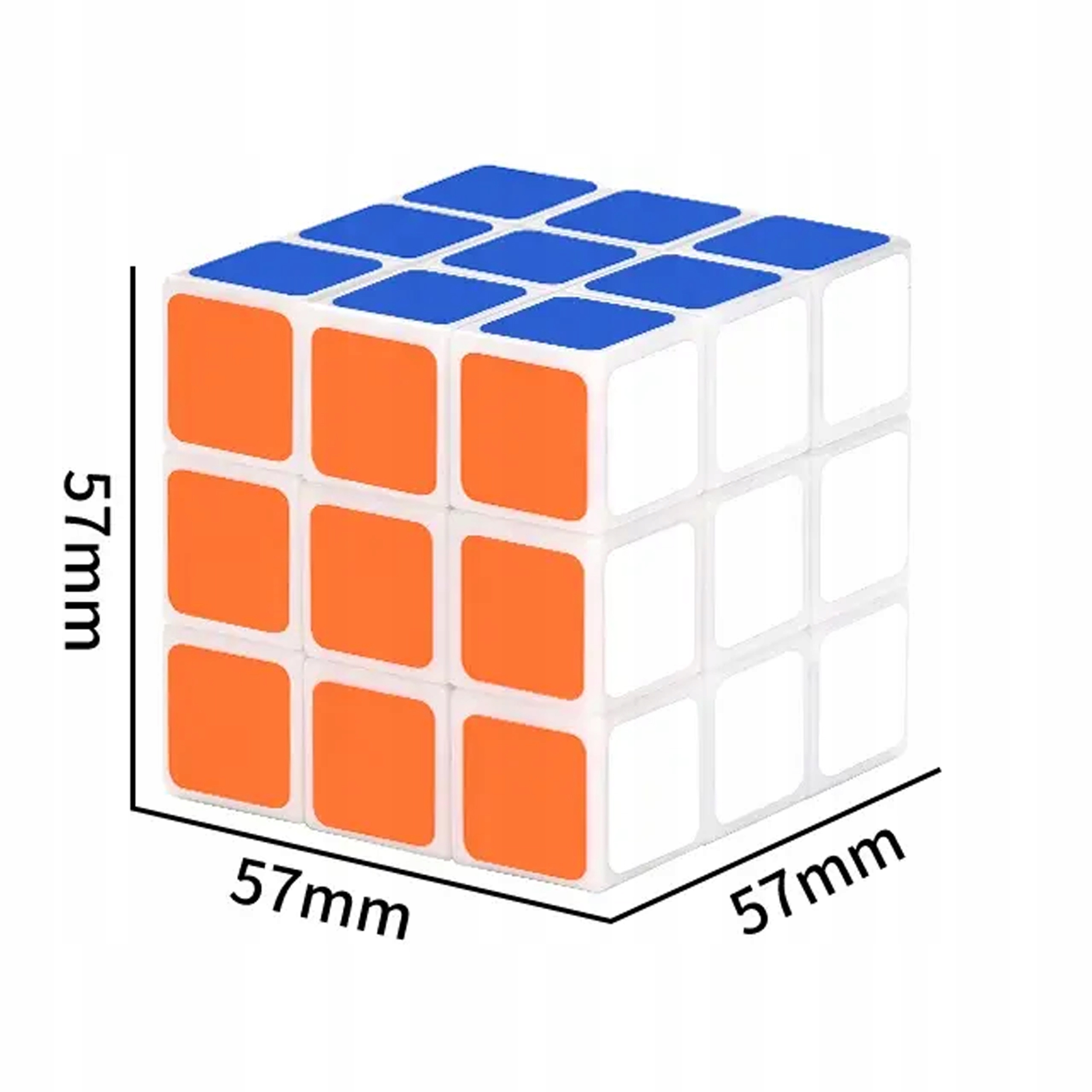 KOSTKA LOGICZNA KLASYCZNA DLA DZIECI DOROSŁYCH 3x3 SZYBKA Kolor dominujący odcienie czerwieni
