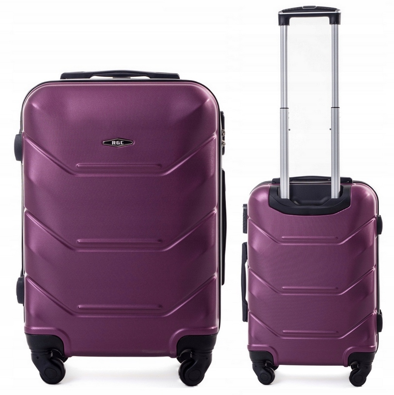 Kabinowa Walizka Podróżna Bagaż Do Samolotu Rgl 55x40x20 Ryanair Śliwka