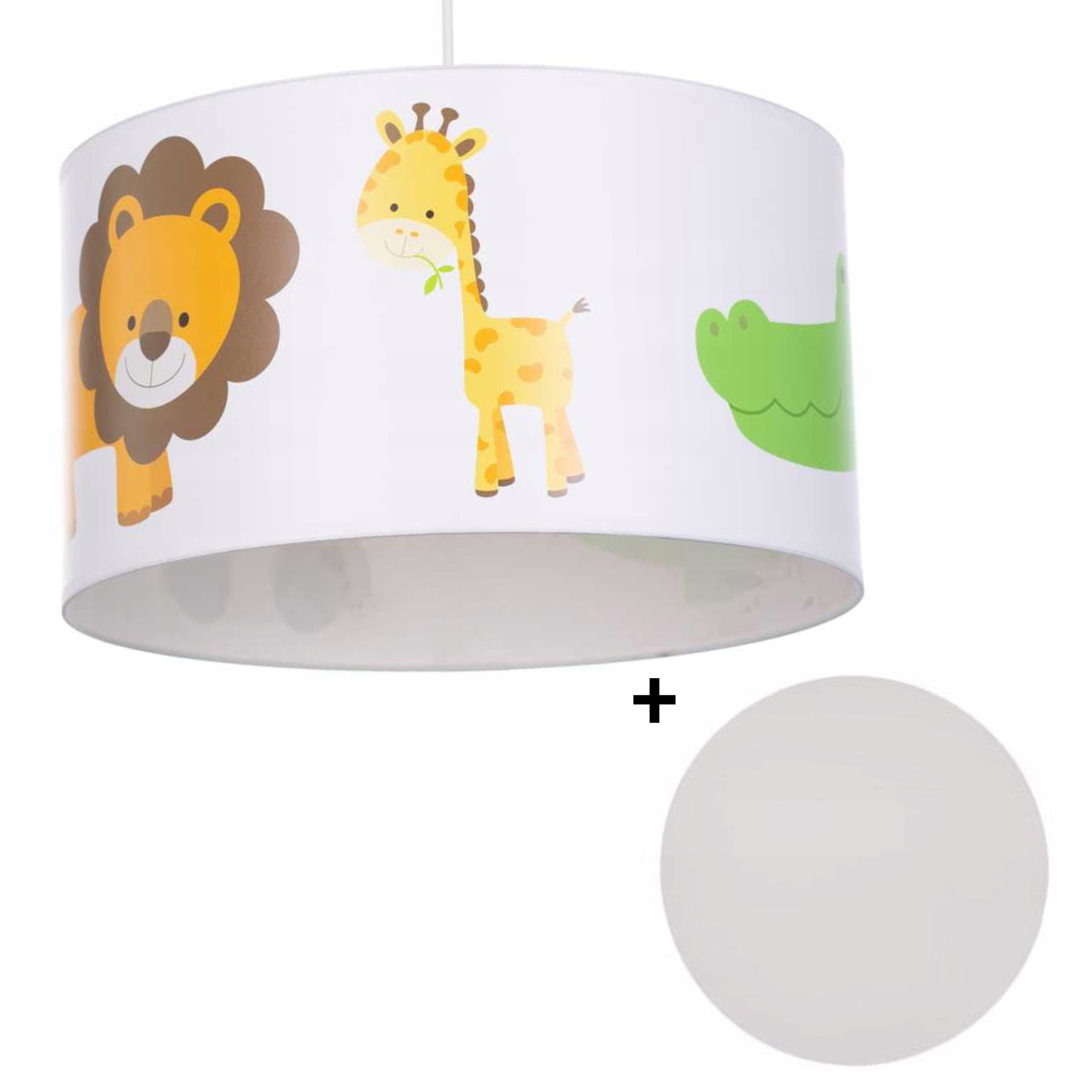 

Lampa dla dzieci z abażurem plus denko zwierzęta