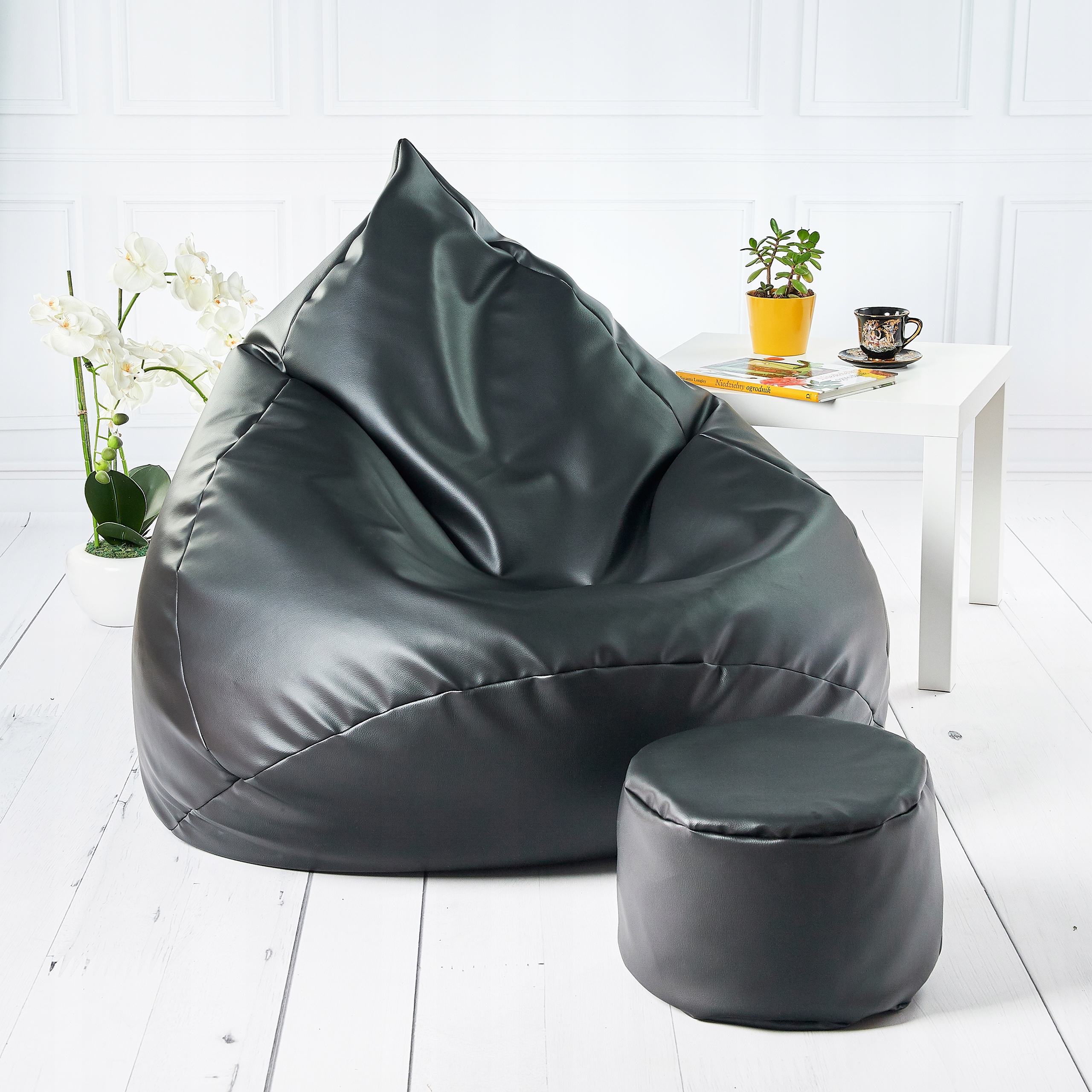 PUFA WOREK SAKO XXXXL + GRATIS | MEGA FOTEL Wysokość mebla 110 cm