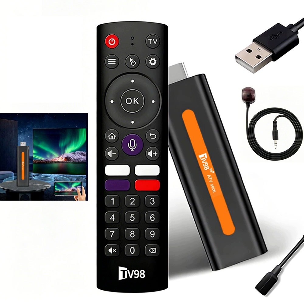 Přehrávač Multimediální nástavec Android 14 Smart Tv Stick Box WiFi 2/16