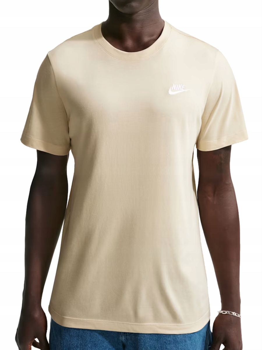 Tričko pánské Nike AR4997-229 bavlněné sportovní béžové tričko basic S