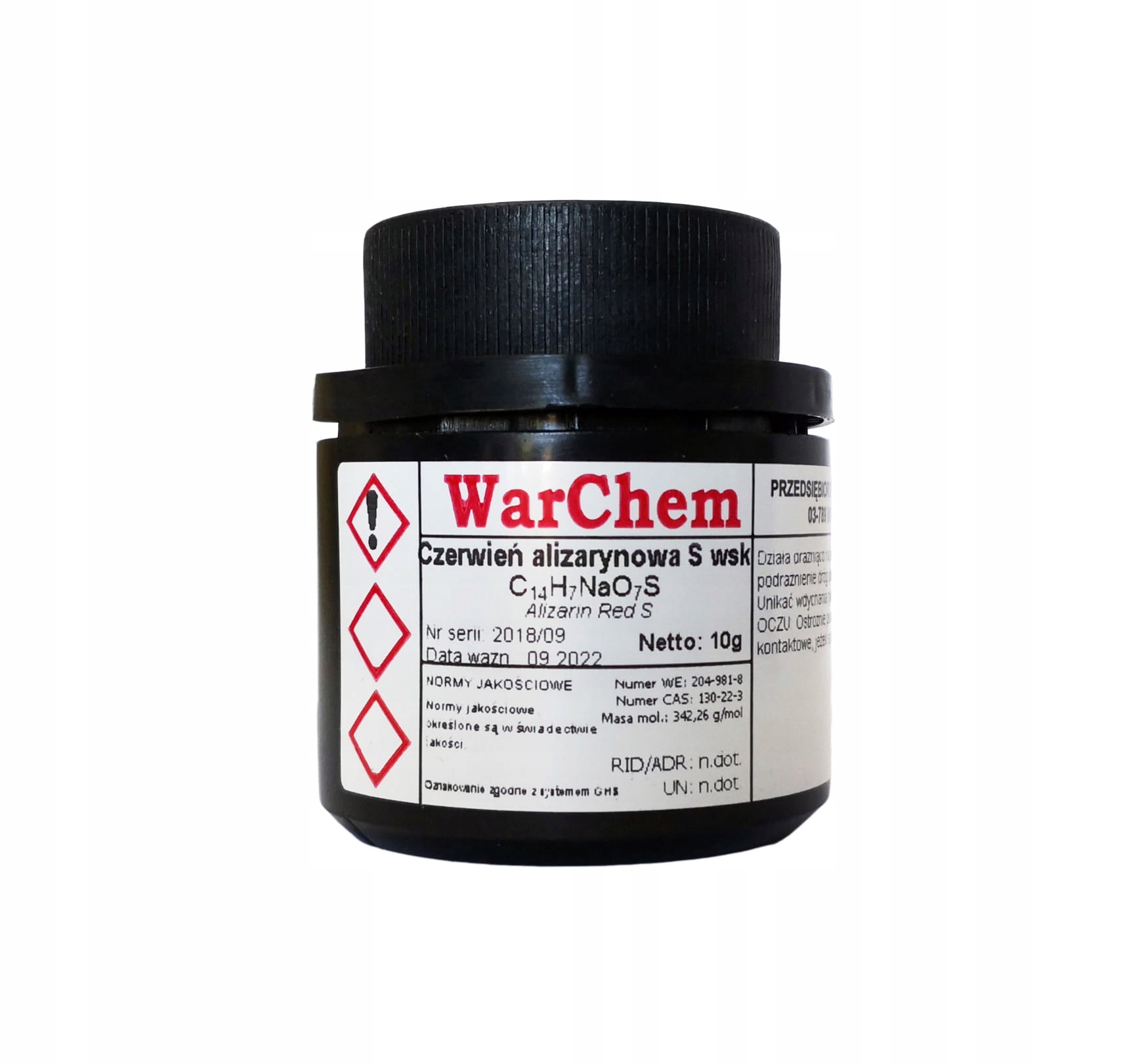 

Czerwień Alizarynowa S wskaźnik 10g