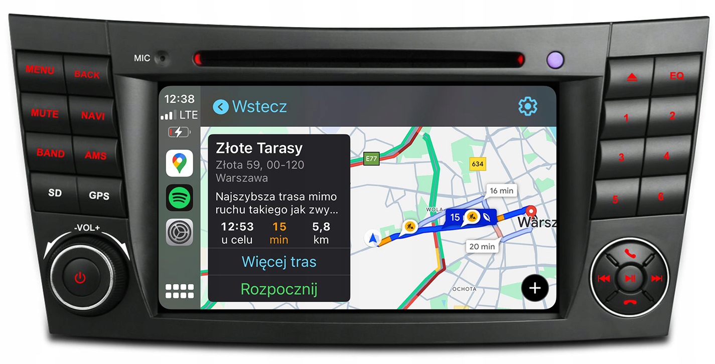 Mercedes W203 W209 W211 W219 Cls Rádio Navigace Android Carplay 8/128 Dsp