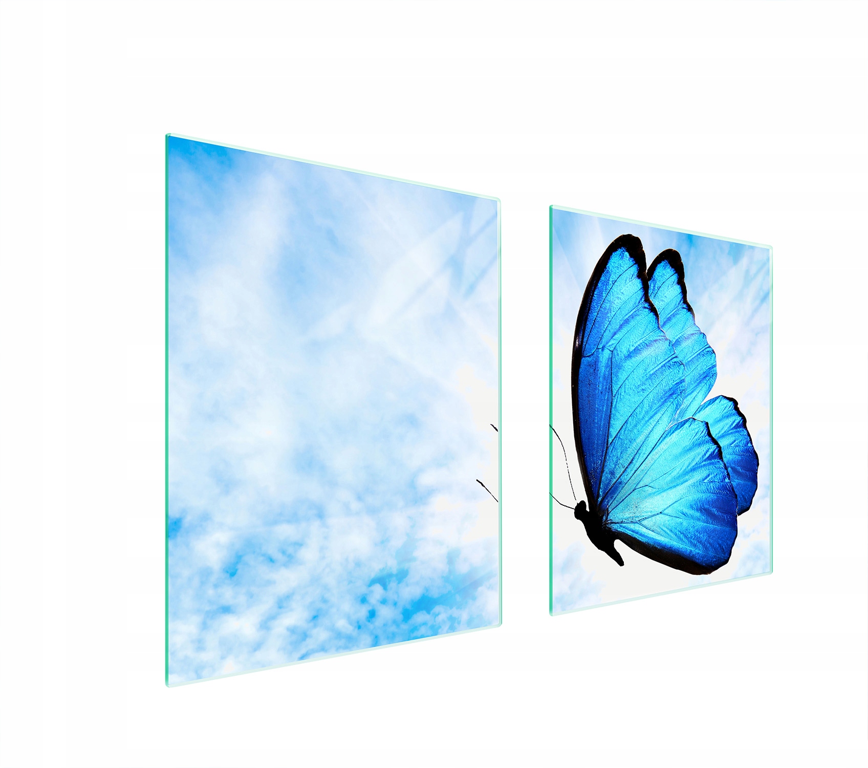 Skleněná Ochranná Deska Na Sporák 85x52 Motýl Tvrzené Sklo