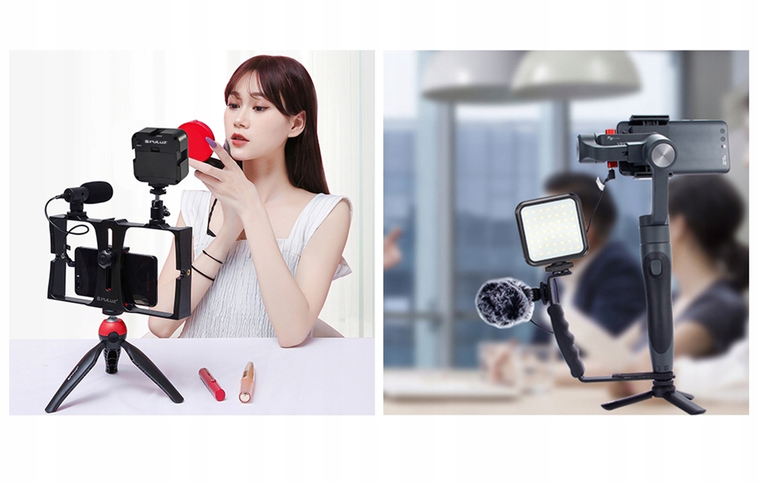 PULUZ LAMPA LED DO APARATU KAMERY PU529B PLASTIKOWA 3W LAMPKA FOTOGRAFICZNA Model PU529B