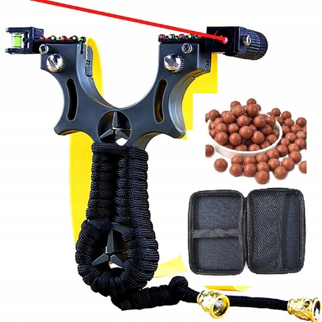 РОГАТКА С ЛАЗЕРНЫМ ПРИЦЕЛОМ 100 ШАРИКОВ