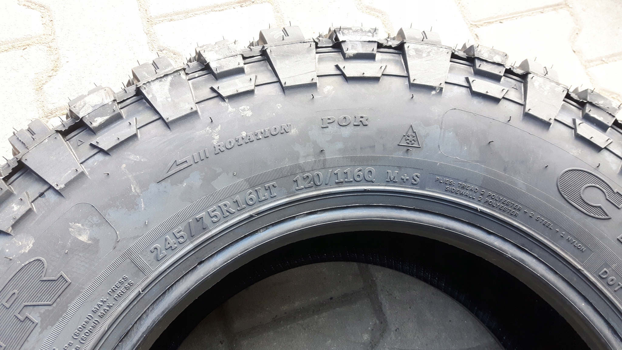4x COMFORSER 245/75R16 CAŁOROCZNE CF3000 LT M+S Szerokość opony 245 mm