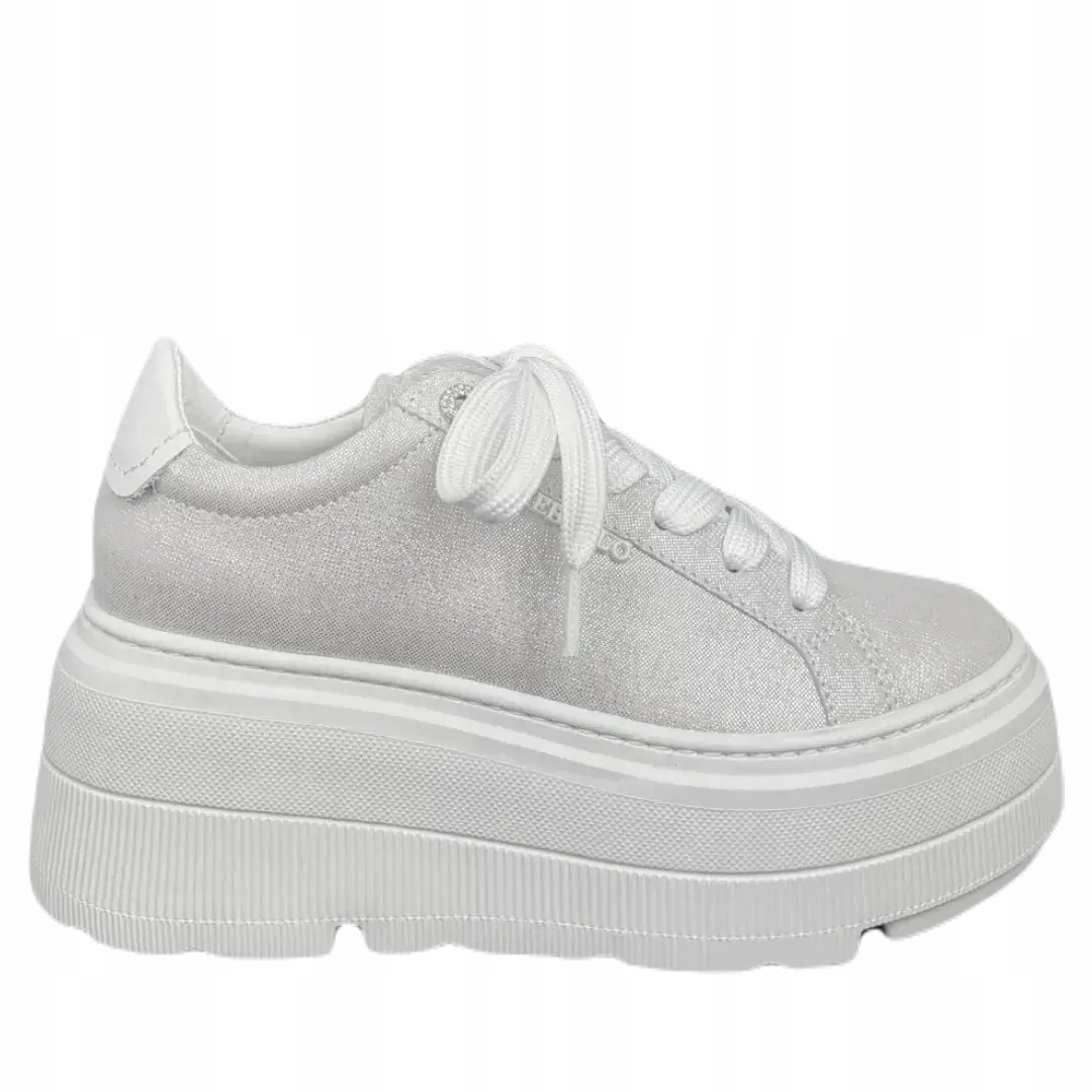 Dámské polobotky CheBello 4721-512-059-PSK-S332 stříbrné velikost 38, Stříbro