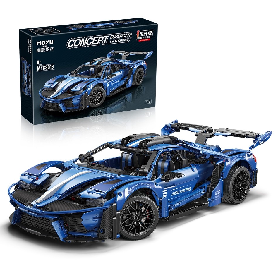 MoYu Duży model Gt Sportowy Concept Car zamiennik lego na Radio