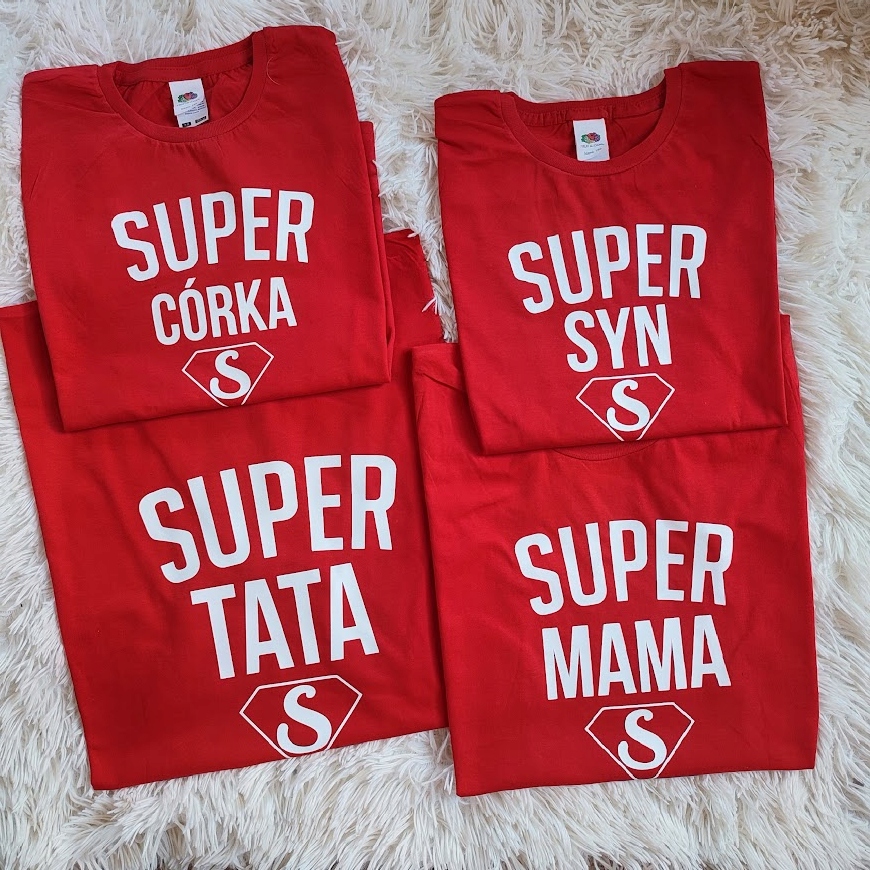 

Koszulki dla Mamy Taty Córki Syna Oferta na Sztuki