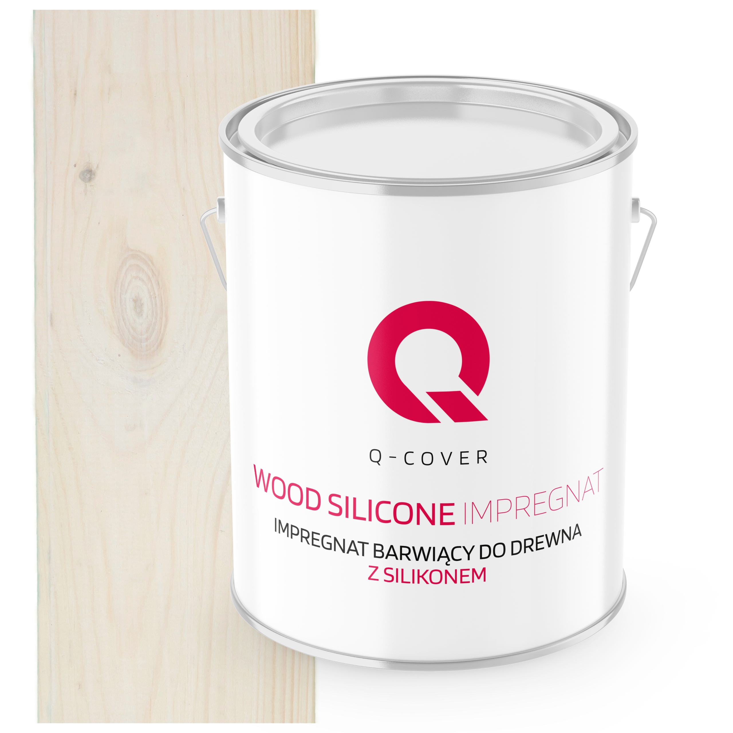 Impregnat Do Drewna Barwiący Z Silikonem Chron Trwały Biały 2,5L