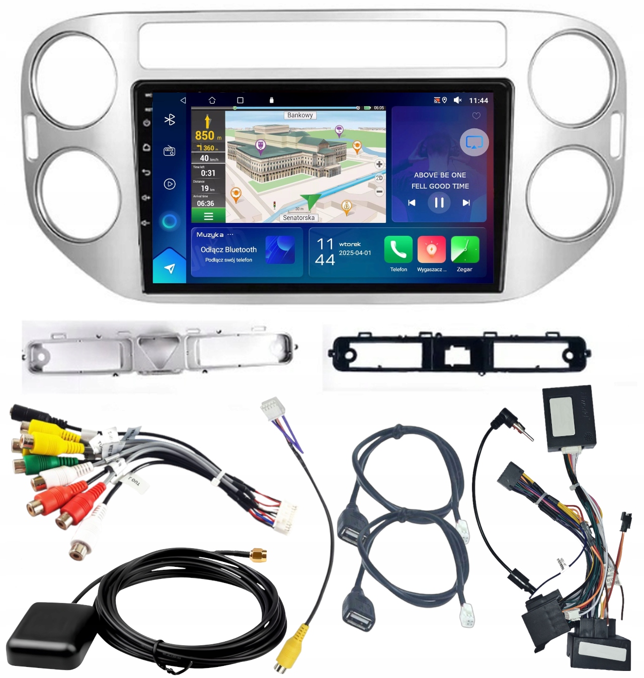 Autorádio Gps Android Vw Tiguan 2007-2016 Usb Wifi Carplay Bt 64 Gb