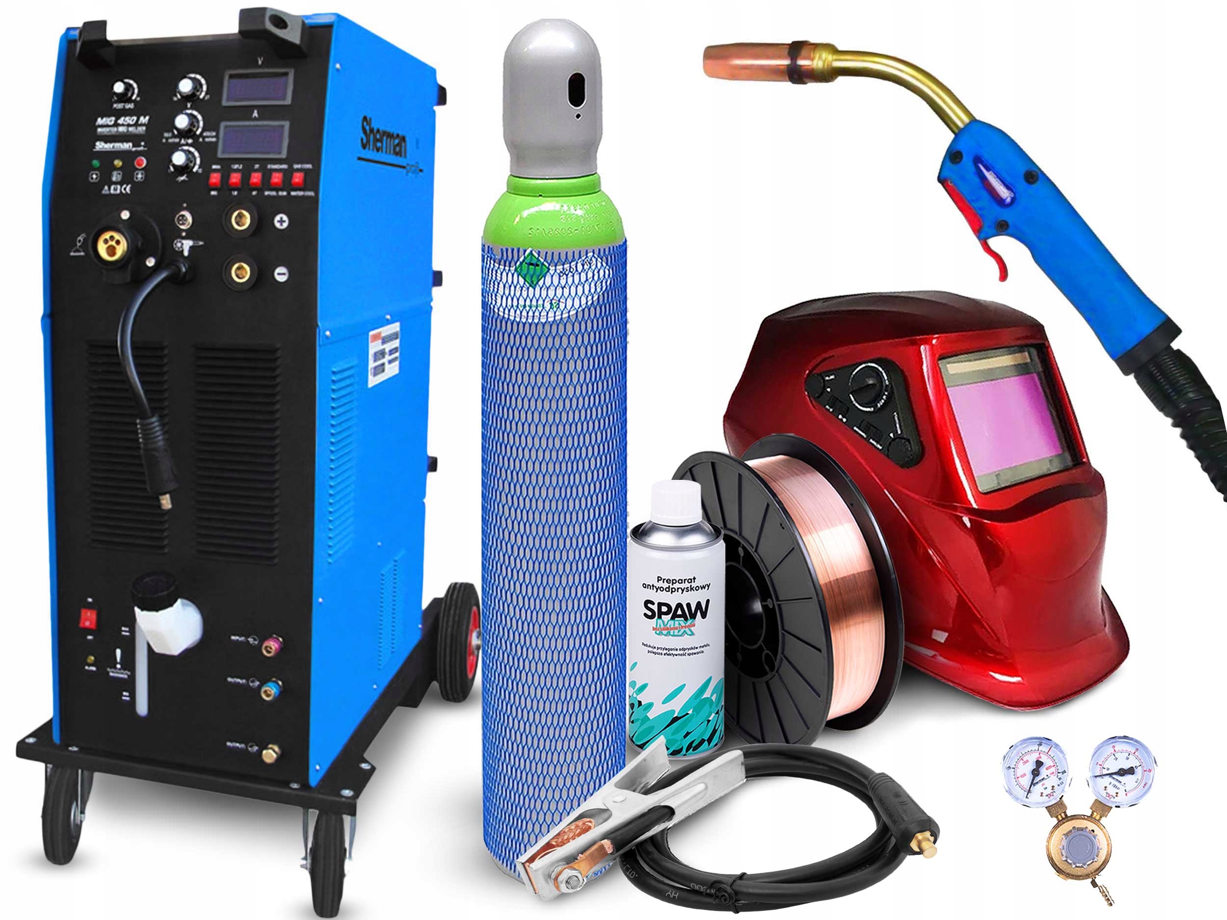 Invertorová Svářečka Sherman Mig 450 M Mma 4X4 400V 450A Igbt 4T 4R