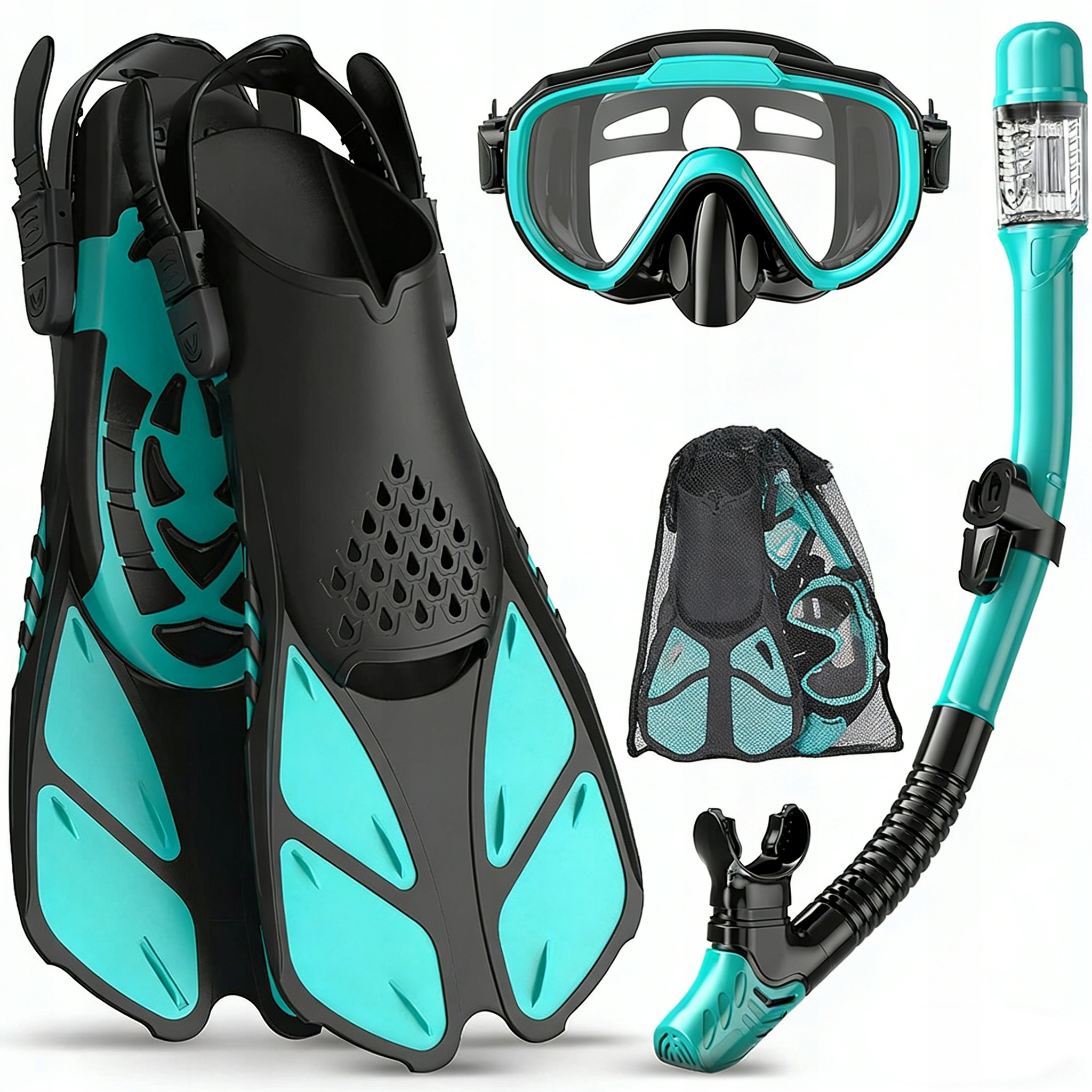 Potápěčské Brýle A Dýmka Na Potápění Brýle A Šnorchl Na Šnorchlování ploutve L/XL