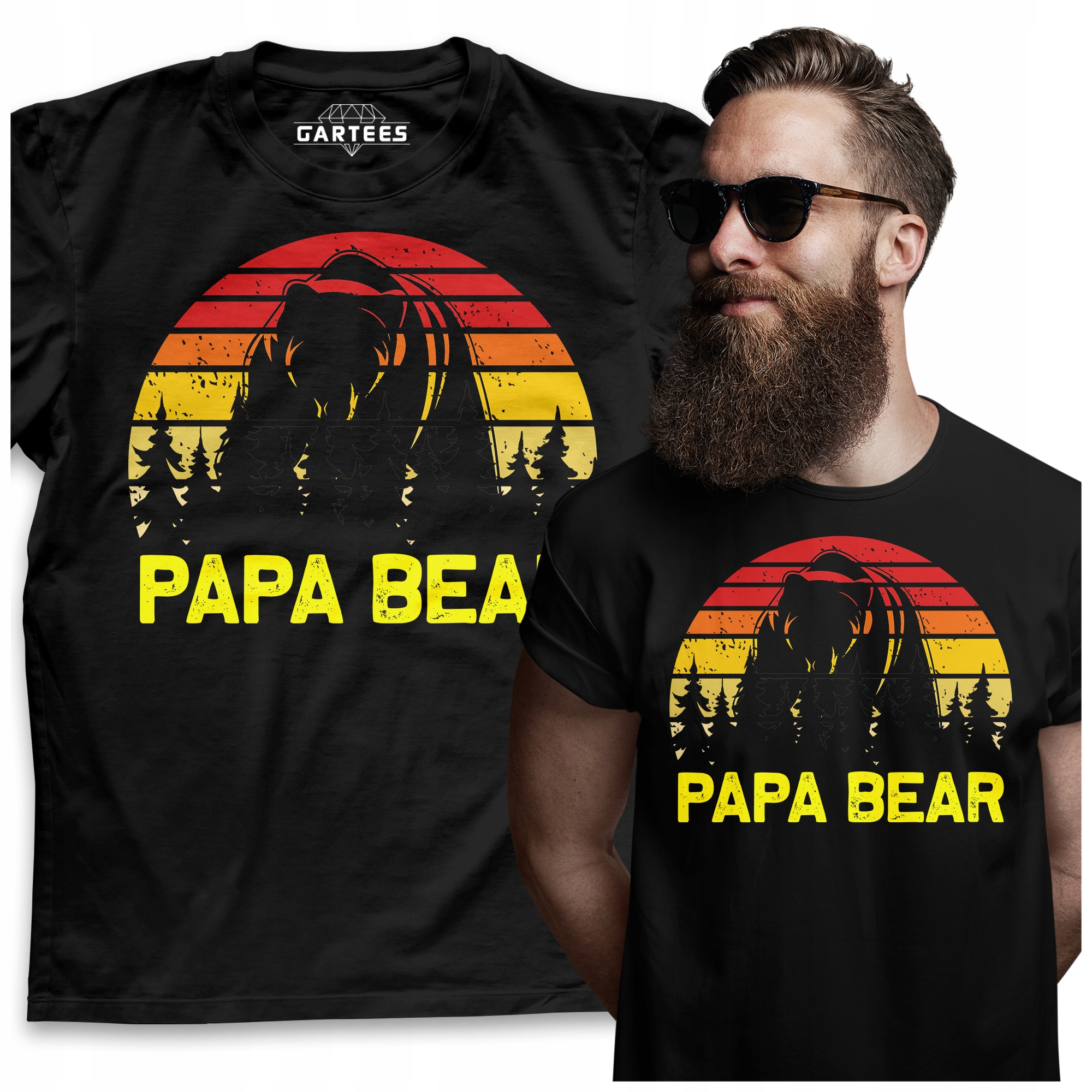 

Koszulka Męska Papa Bear Prezent Dla Taty