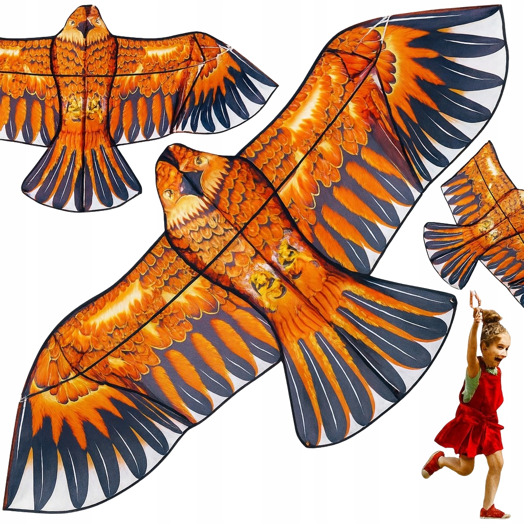 МЕГА ВОЗДУШНЫЙ ЗМЕЙ ОРЕЛ СИЛЬНЫЙ БОЛЬШОЙ ОГРОМНЫЙ ПТИЦА XXL 130 СМ ОТПУГИВАТЕЛЬ ПТИЦ