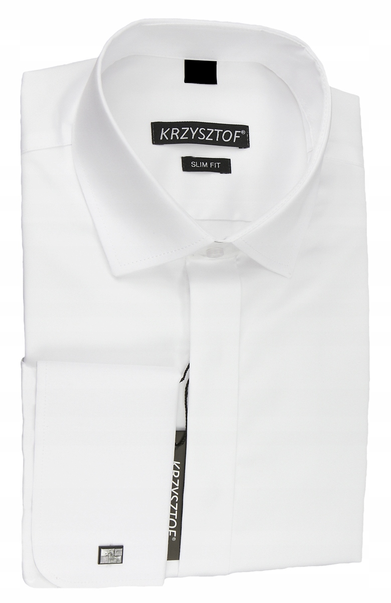 

Koszula biała na spinki Slim XL dł. WL3M_XL_176
