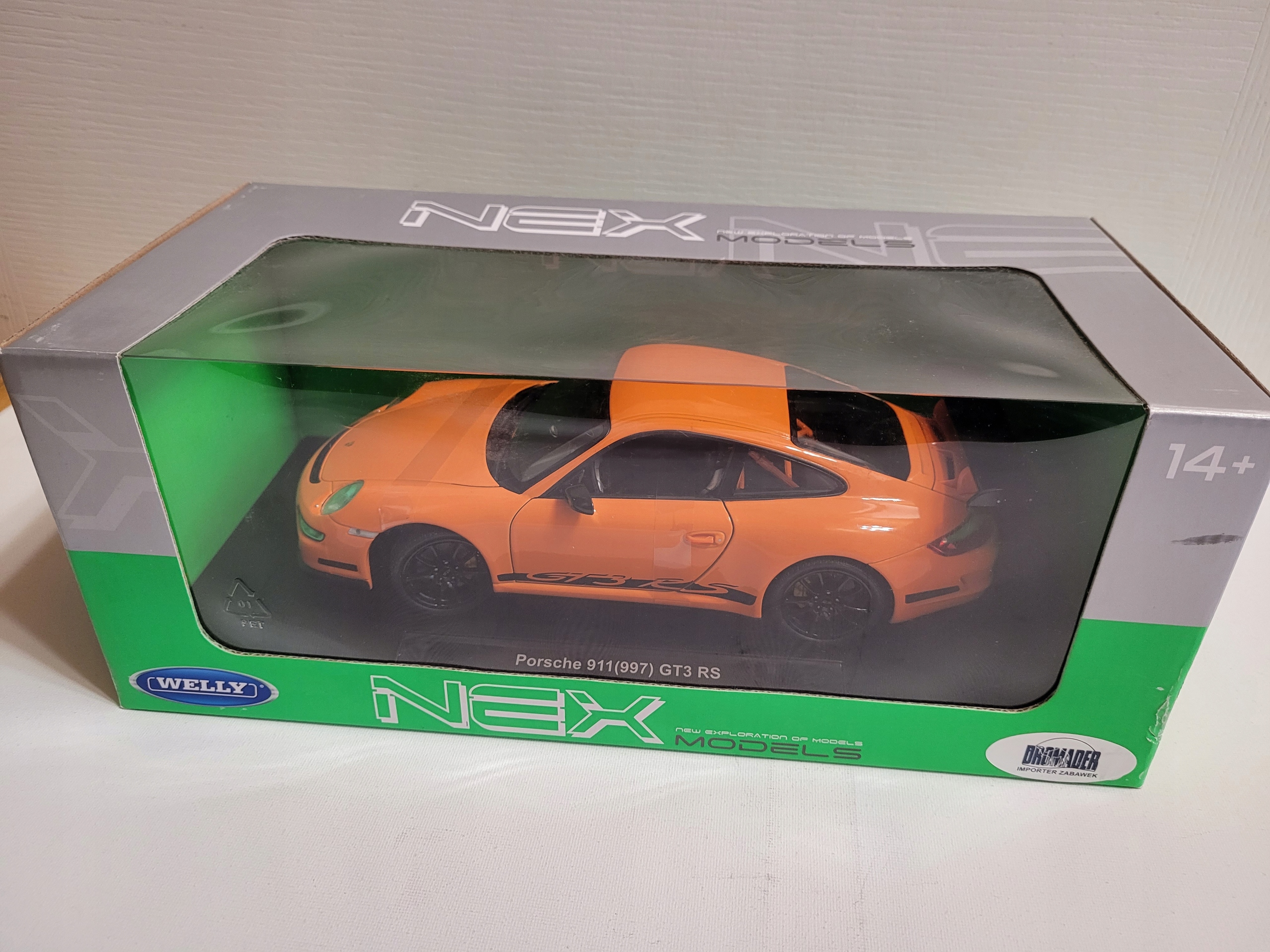 1/18 welly ポルシェ 911 (997) GT3RS Welly 1:18 Porsche 911 (997) GT3 RS orange 18015W model car