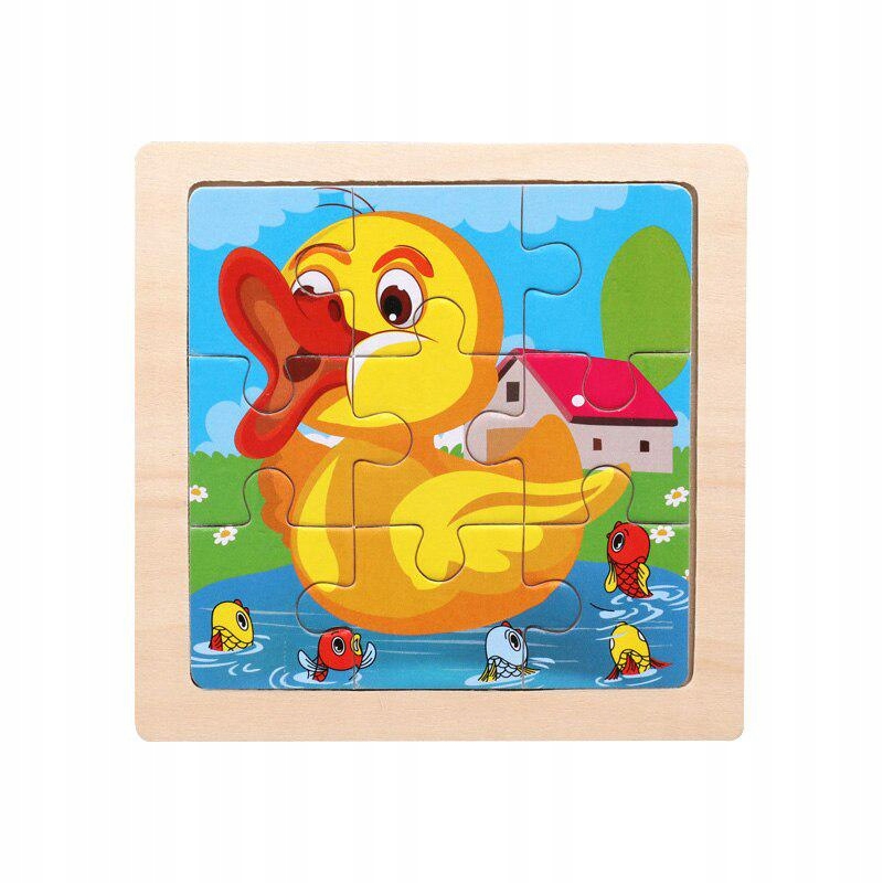 

Puzzle Drewniane Edukacyjne Układanka Kaczka