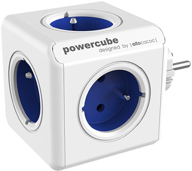

PowerCube Original, rozgałęźnik 5 gniazd niebieski