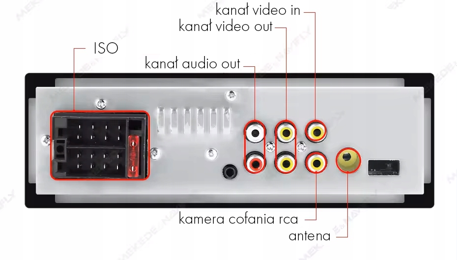 RADIO NAWIGACJA 1DIN CARPLAY ANDROID AUTO MAPY BLUETOOTH AUX Komunikacja Bluetooth